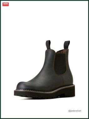 Ariat Fatbaby Twin Gore Western Boot Suede Leather Slip-On